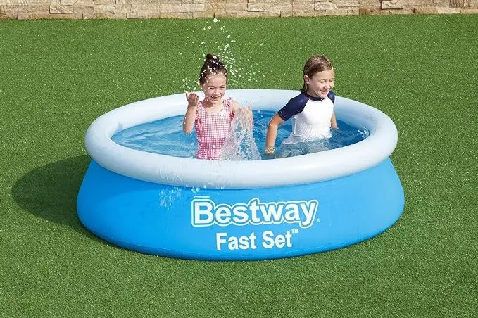 BESTWAY 57392 Fast Set Piscina Hinchable Infantil Color Azul O 183 x 51 cm