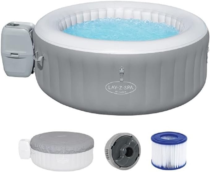BESTWAY Spa Hinchable Lay Z Spa St Lucia Para 2 3 personas Redondo 170 x 66 cm