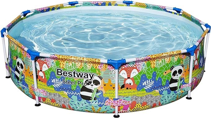 Bestway Piscina Redonda Animales Estructura Metalica O274x66cm Estampado Animal Ideal Ninos 3221 litros