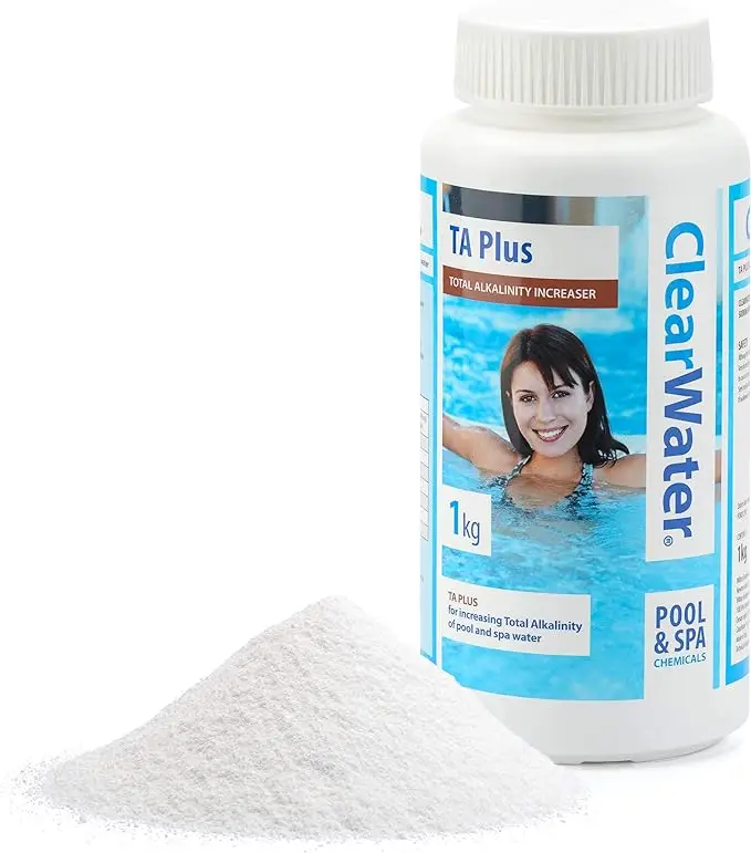 Clearwater TA Plus Aumentador de alcalinidad para Piscina y Tratamiento de SPA Color Blanco