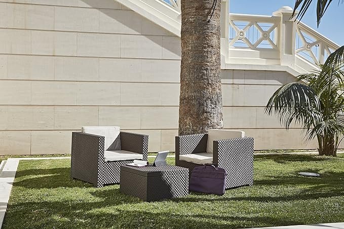 Conjunto de jardin diva tete a tete beige